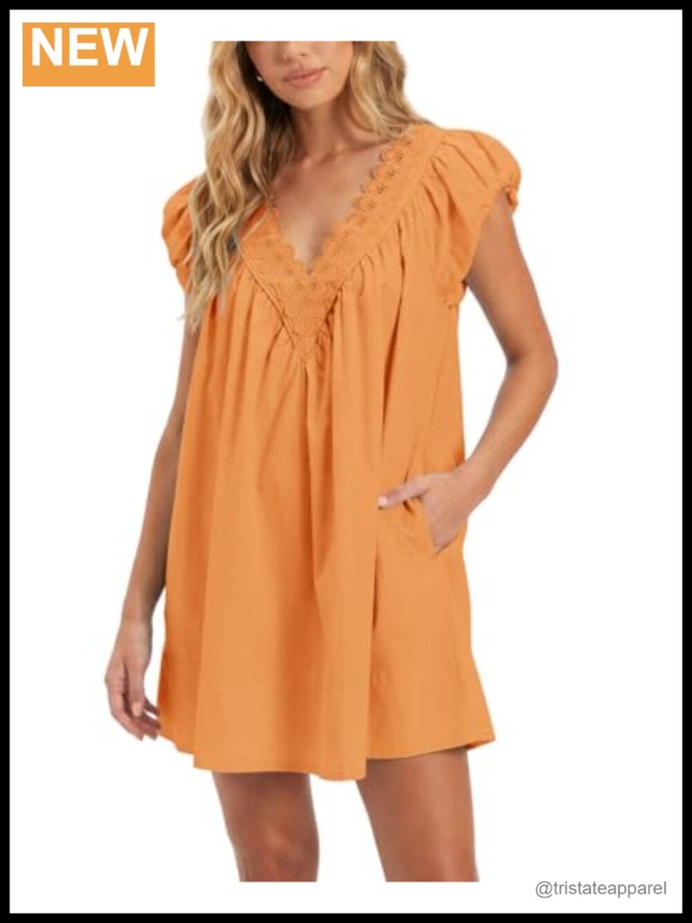Women's Cotton Boho Tunic Dress Oversized Flowy Beach Cover Up Puff Sleeve